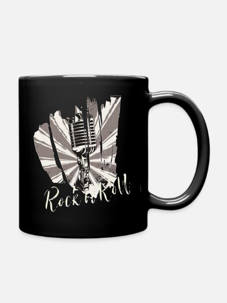Rock n'Roll rockabilly heavy metal cadeau cool - Mug uni - noir
