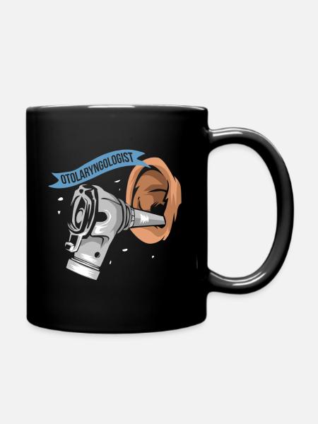 Halz-nasen-ohen-arzt - Tasse einfarbig - Schwarz