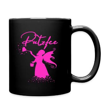 Cleaning Fairy Cleaning Lady Women Cute T-Shirt - Full Colour Mug - black - Right
