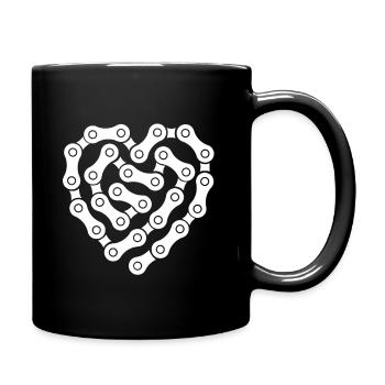 Bike Chain - Full Colour Mug - black - Right