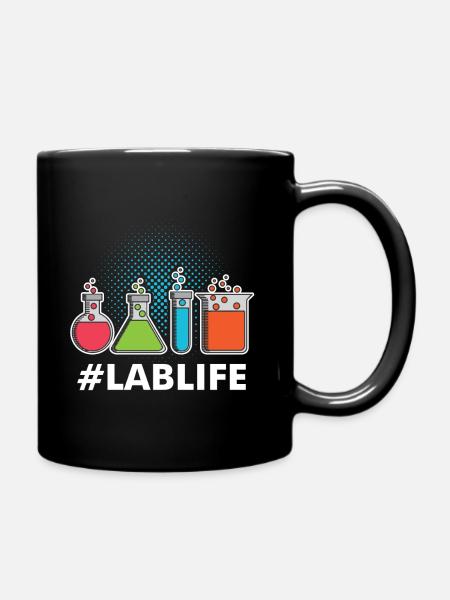 Wissenschaft Labor Leben Geschenkidee Nerd Physik - Tasse einfarbig - Schwarz