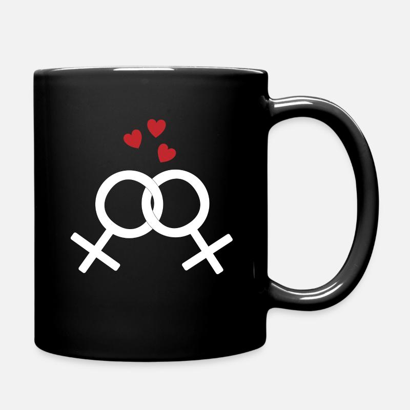 Amour lesbien - Mug uni - noir