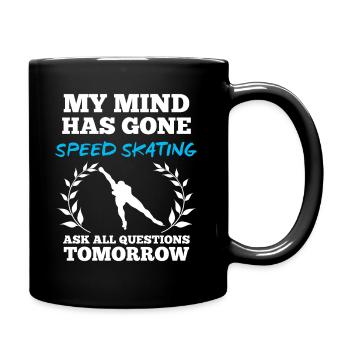 Speed Skating - Full Colour Mug - black - Right
