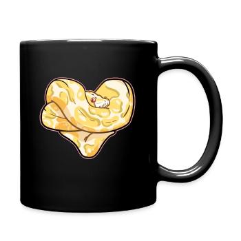 Coeur de python - Mug uni - noir - Droite
