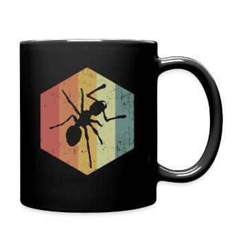 Ameise - Tasse einfarbig - Schwarz - Rechts