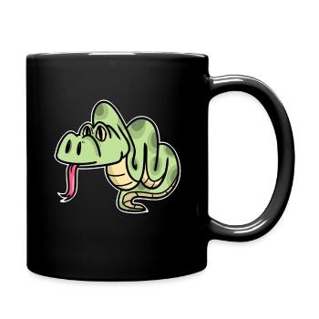 python - Mug uni - noir - Droite
