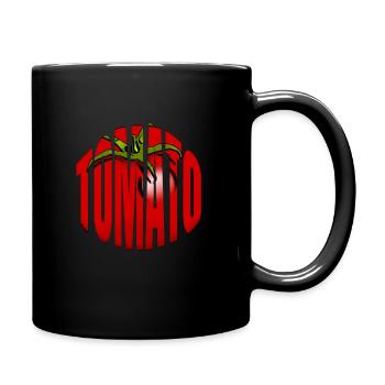 Tomate - Tasse einfarbig - Schwarz - Rechts