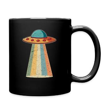 Vaisseau spatial extraterrestre - Mug uni - noir - Droite