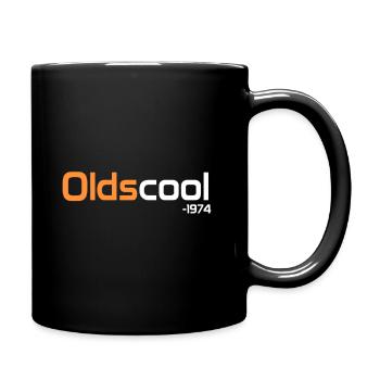 Oldscool 1974 - Tasse einfarbig - Schwarz - Rechts