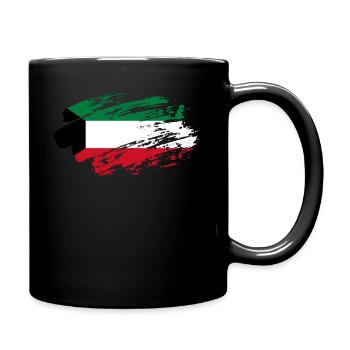 Kuwait Flag Tea - Full Colour Mug - black - Right