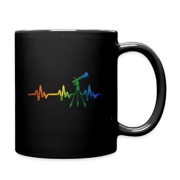 Battement de coeur d'astronomie - Mug uni - noir - Droite