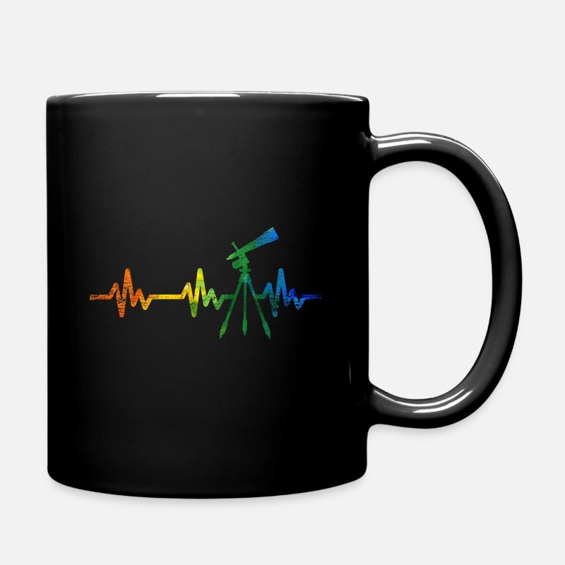 Astronomie Herzschlag - Tasse einfarbig - Schwarz