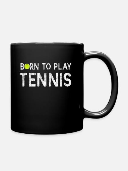 Tennis tennis raquette tennis - Mug uni - noir