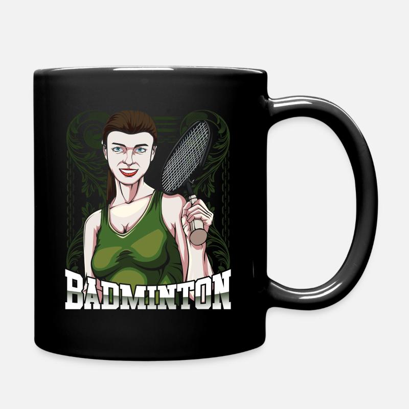 Badminton - Tasse einfarbig - Schwarz