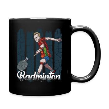 Badminton - Full Colour Mug - black - Right