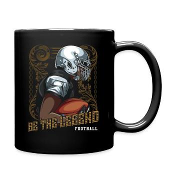 Football - Tasse einfarbig - Schwarz - Rechts