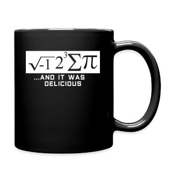 Mathematisches Symbol - Tasse einfarbig - Schwarz - Rechts