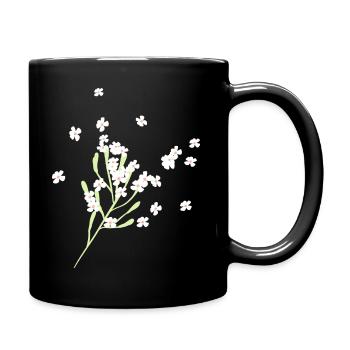 Blume bluhen - Tasse einfarbig - Schwarz - Rechts