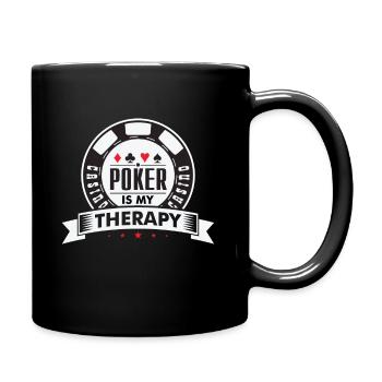 Gambling casino lasvegas poker gift idea - Full Colour Mug - black - Right