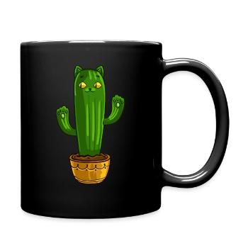 Catcus Cactus Cat Sweet Cat Love Gift - Full Colour Mug - black - Right