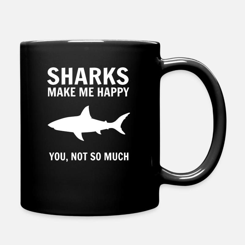 Hai - Tasse einfarbig - Schwarz