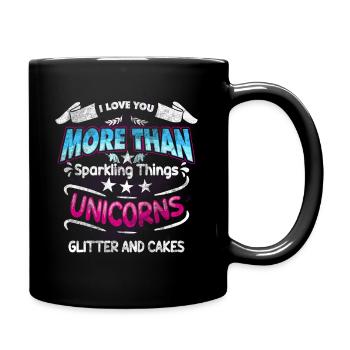 Unicorn - Full Colour Mug - black - Right
