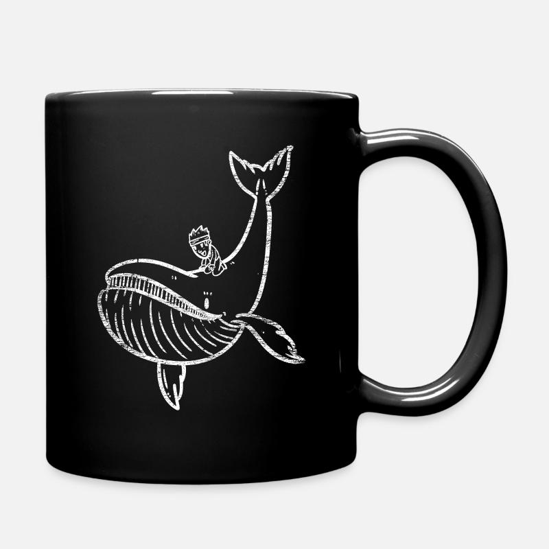 Wal Hai - Tasse einfarbig - Schwarz