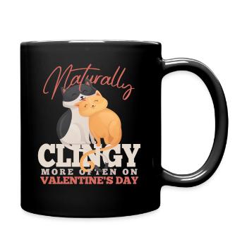 Valentine Love Love Hugging Couple Embrasser Coeur - Mug uni - noir - Droite