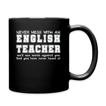 Teacher - Full Colour Mug - black - Right