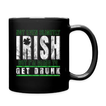 Trèfle Irlandais - Mug uni - noir - Droite