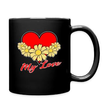 Love - my love - Full Colour Mug - black - Right