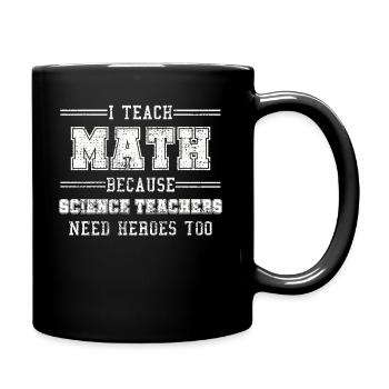 Math Teacher - Full Colour Mug - black - Right