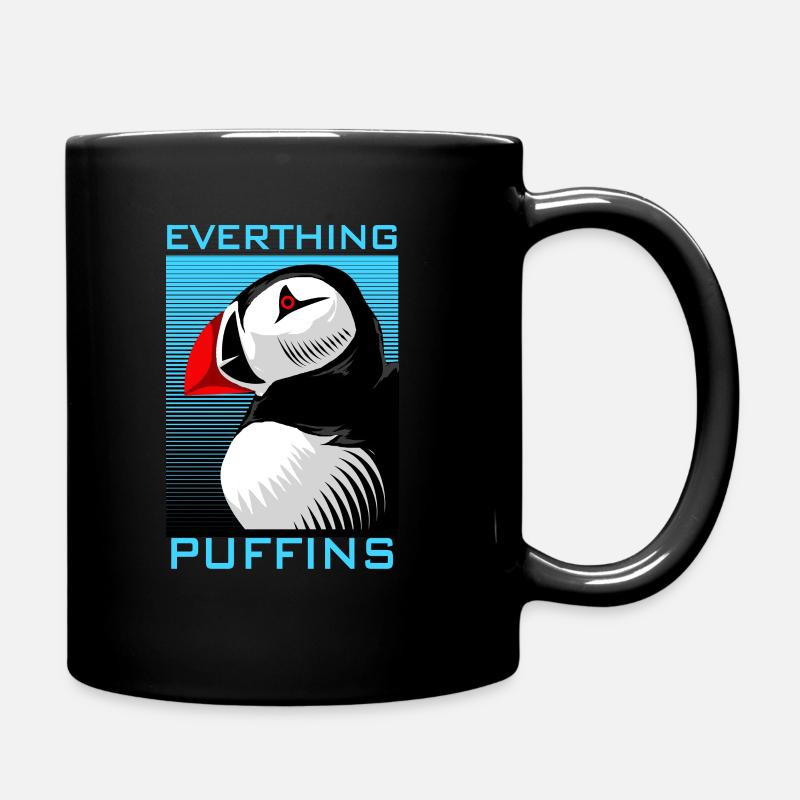 Puffin Puffin Puffin - Full Colour Mug - black