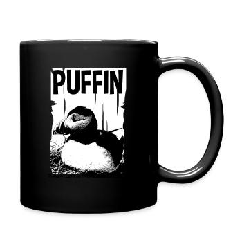 Puffin Puffin Puffin - Tasse einfarbig - Schwarz - Rechts