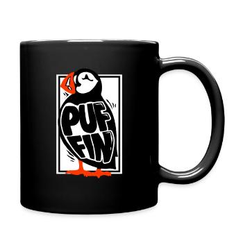 Puffin Puffin Puffin - Tasse einfarbig - Schwarz - Rechts