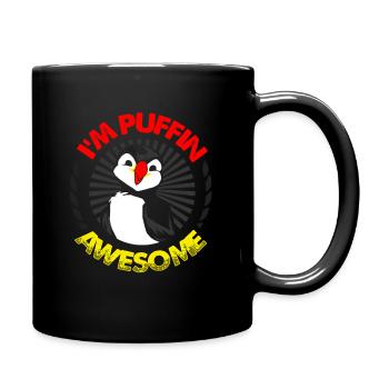 Puffin Puffin Puffin - Tasse einfarbig - Schwarz - Rechts