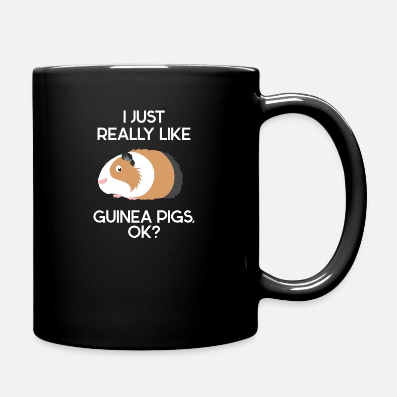 J'aime vraiment les cochons d'Inde Ok Cochon d'Inde - Mug uni - noir