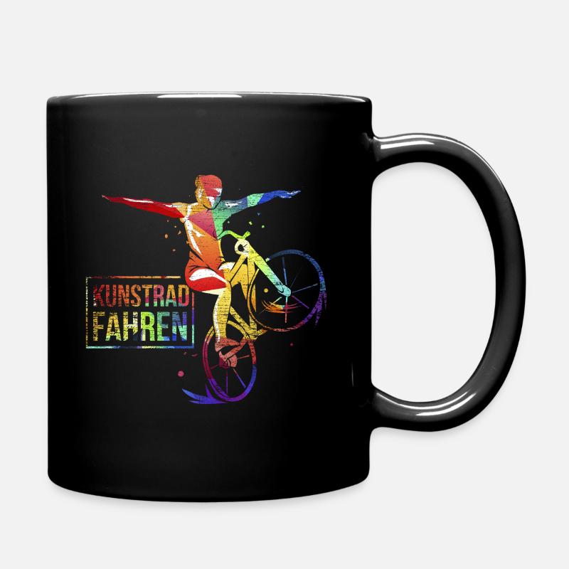 Kunstradfahren - Tasse einfarbig - Schwarz