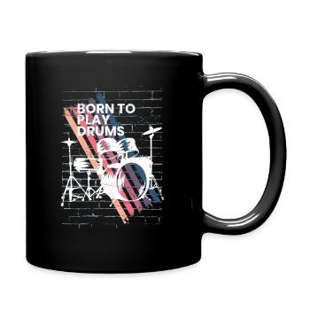 Batterie Cadeau Batteur Percussions - Mug uni - noir - Droite