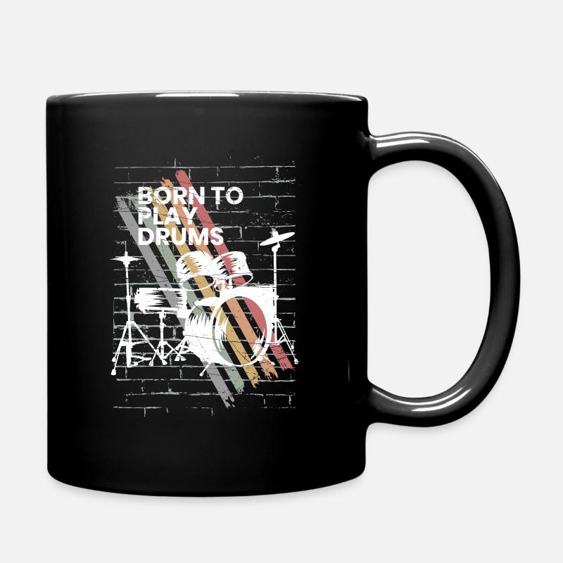 Batterie Cadeau Batteur Percussions - Mug uni - noir