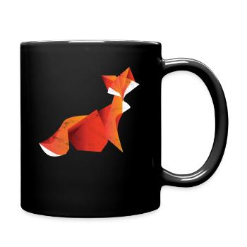Origami fox woodlanders habile enfant chasseur garçon - Mug uni - noir - Droite