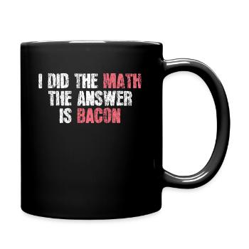 Mathematischer Humor - Tasse einfarbig - Schwarz - Rechts