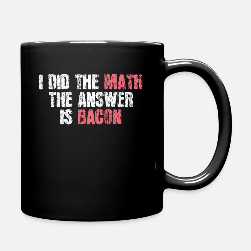 Mathematischer Humor - Tasse einfarbig - Schwarz