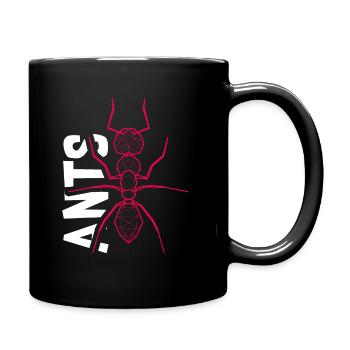 Ameise - Tasse einfarbig - Schwarz - Rechts