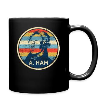 Alexander Hamilton - Tasse einfarbig - Schwarz - Rechts