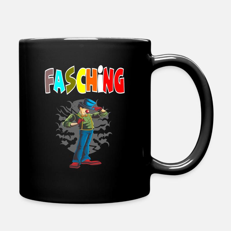 Fasching Clown - Tasse einfarbig - Schwarz