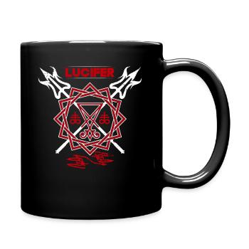 Lucifer demon Satan - Full Colour Mug - black - Right