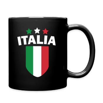 Italie Drapeau Italien Pays Nation Drôle - Mug uni - noir - Droite