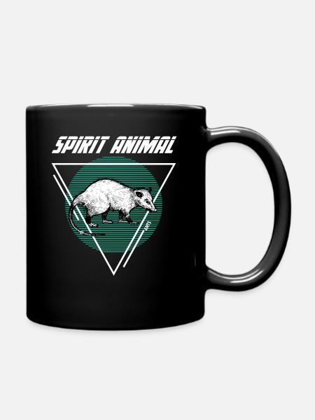 possum - Full Colour Mug - black