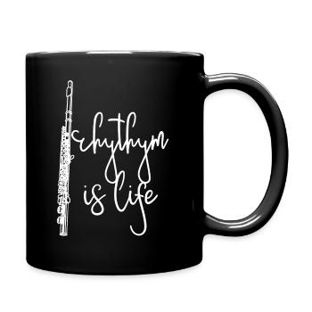 Piccolo - Piccolo T-Shirt - Piccoloist - Rhythmus - Tasse einfarbig - Schwarz - Rechts